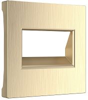 Лицевая панель Werkel для 2-м. розетки RJ45+RJ45 шампань рифленый картинка